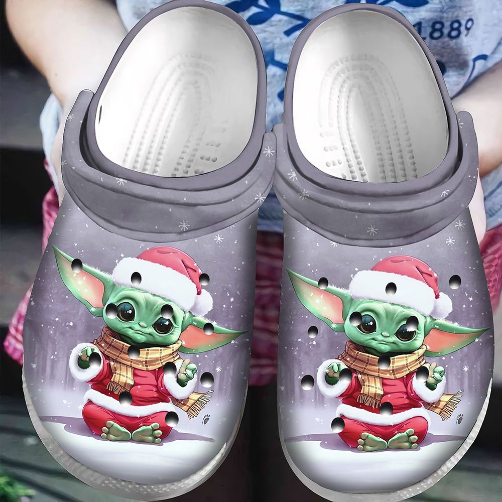 Baby Yoda Christmas Crocs Classic Clogs Shoes PANCR0334