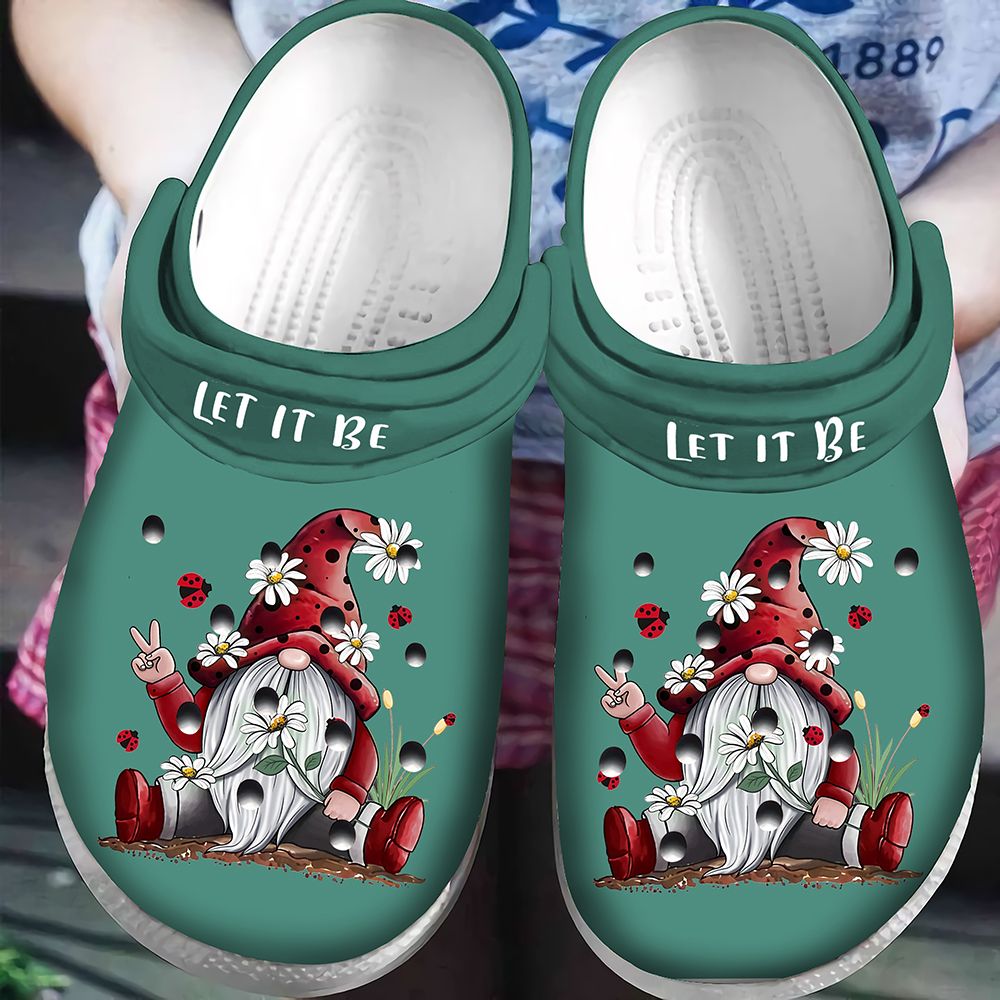 Let It Be Gnome Christmas Crocs Classic Clogs Shoes PANCR0310