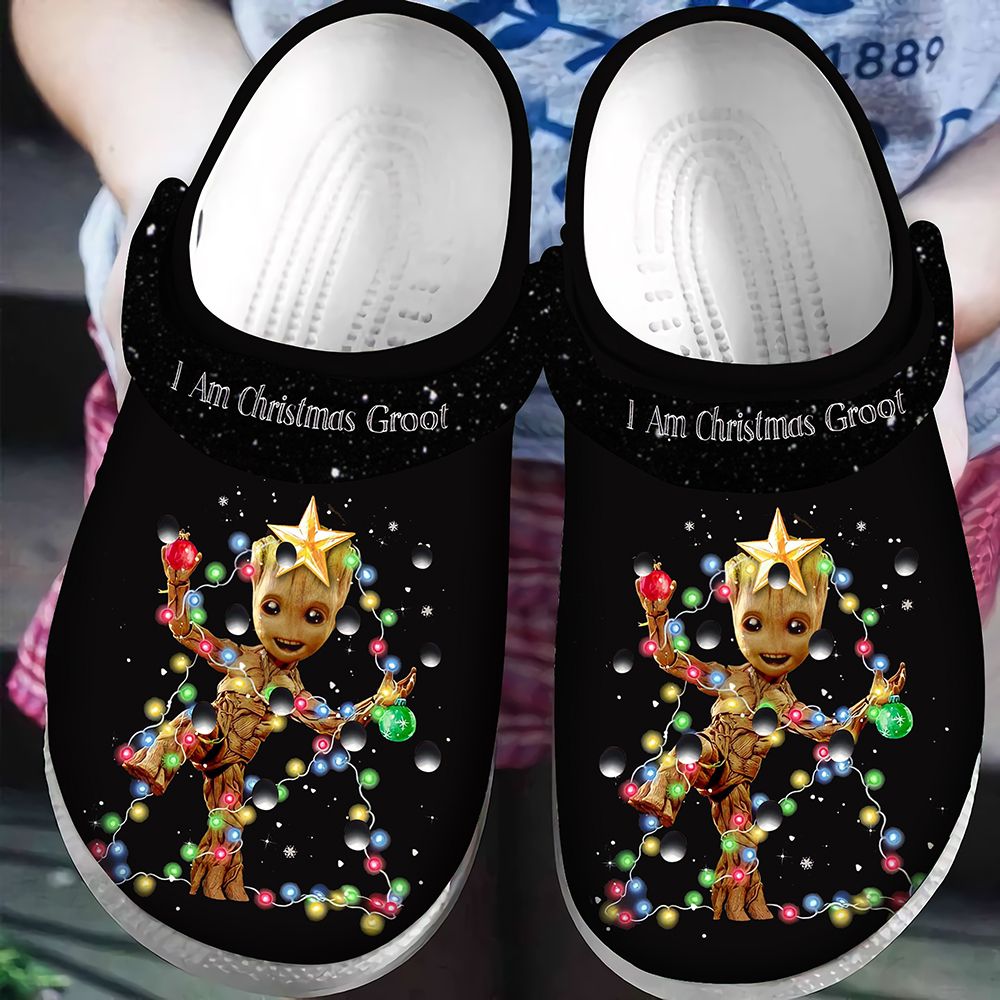 I Am Christmas Groot Crocs Classic Clogs Shoes PANCR0333