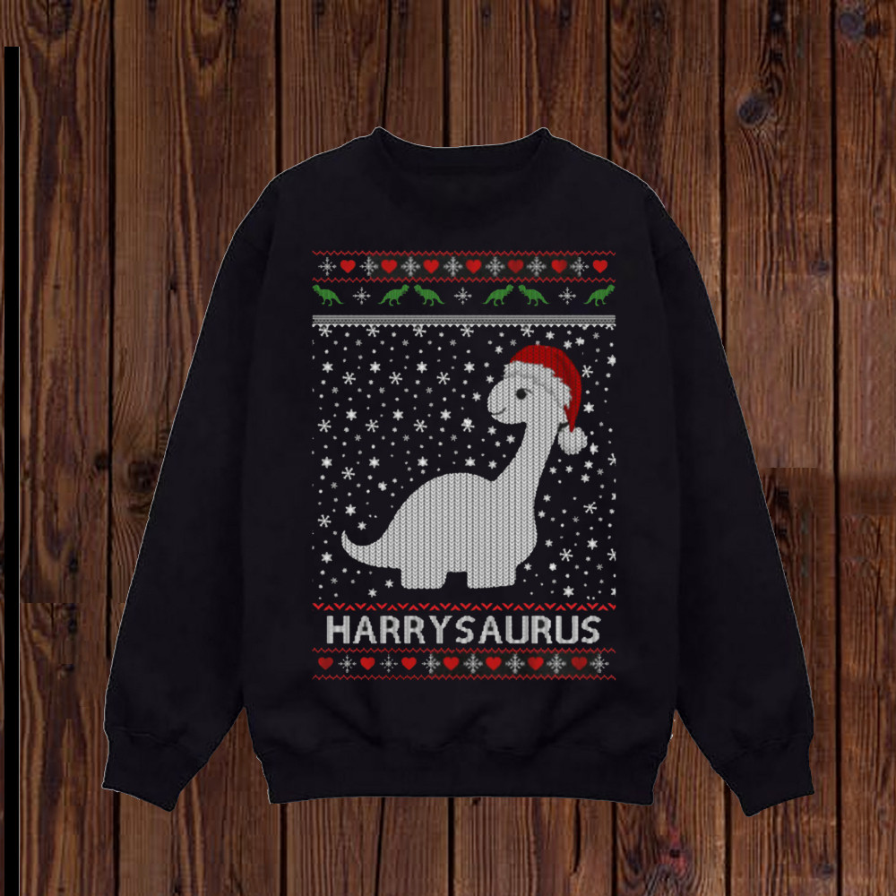 Daddy Saurus Gift For Dad Christmas Sweater
