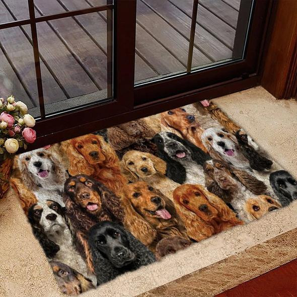 A Bunch Of Cocker Spaniels Doormat