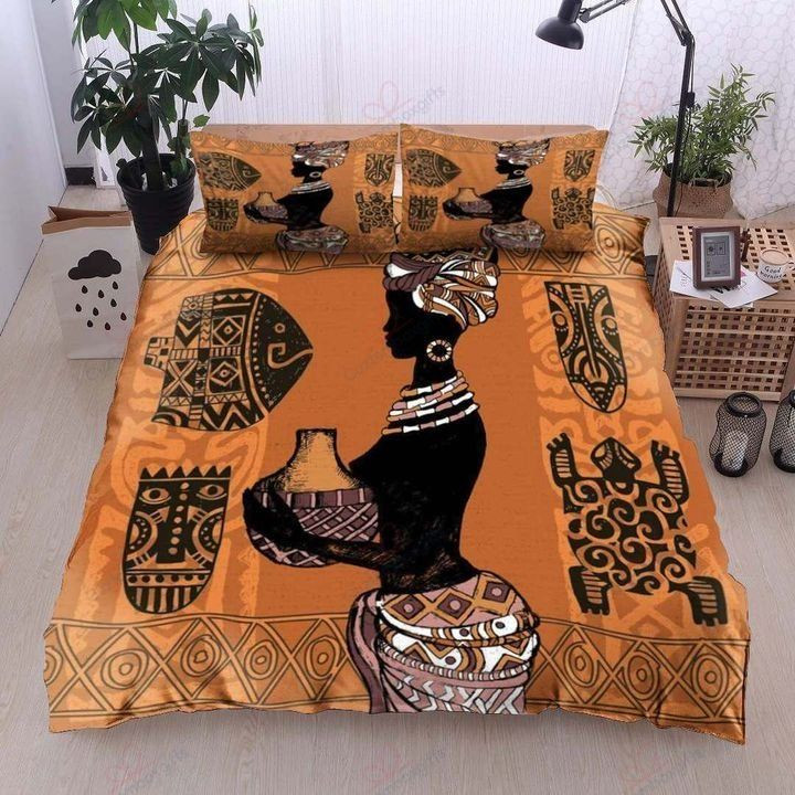 Africa Black Girl Bedding Set