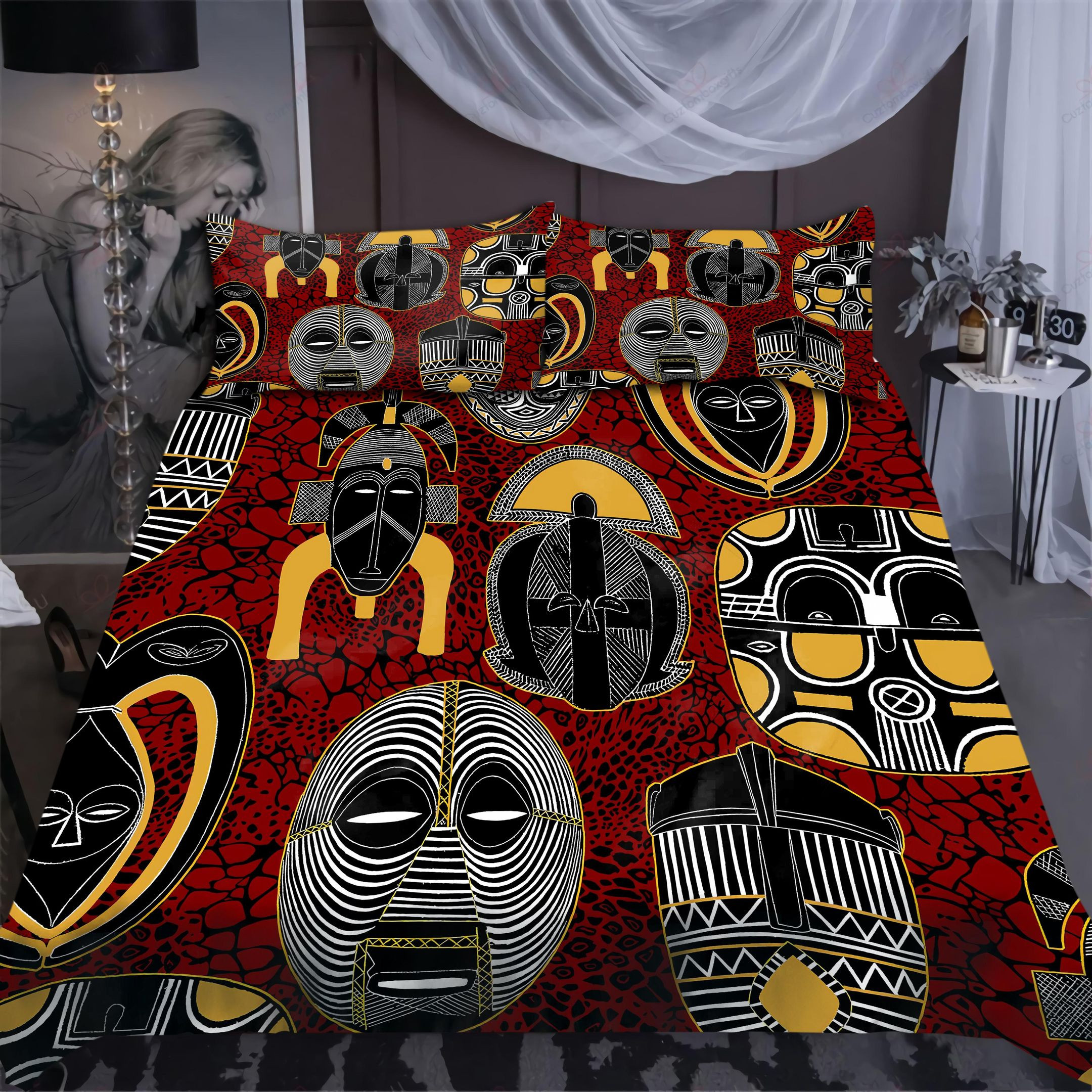 African Motifs Crazy Bedding Set PANBED0013