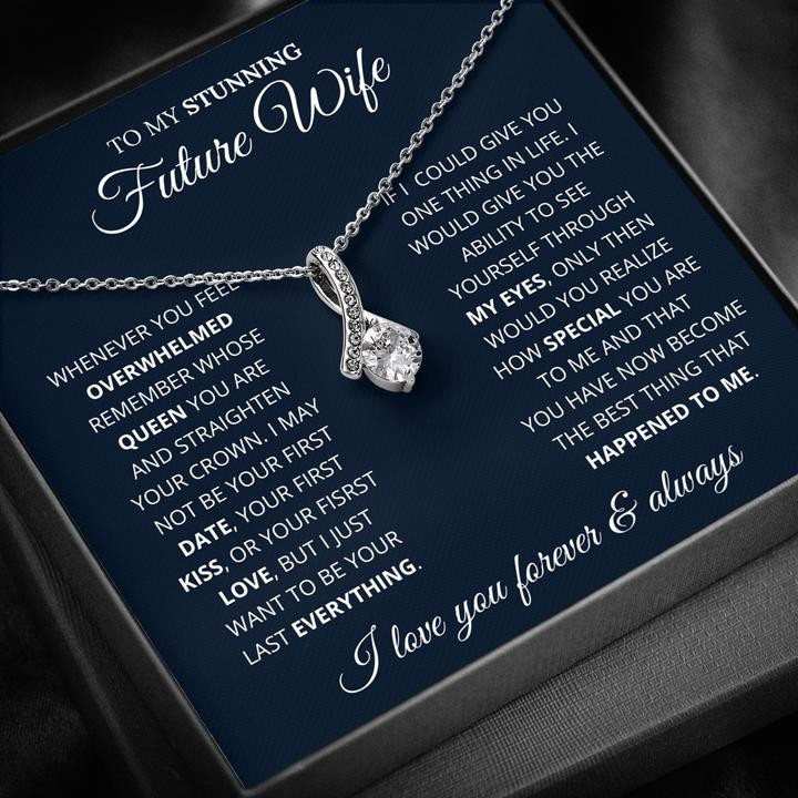 Valentine's Day Gift For Her To My Stunning Future Wife Necklace
