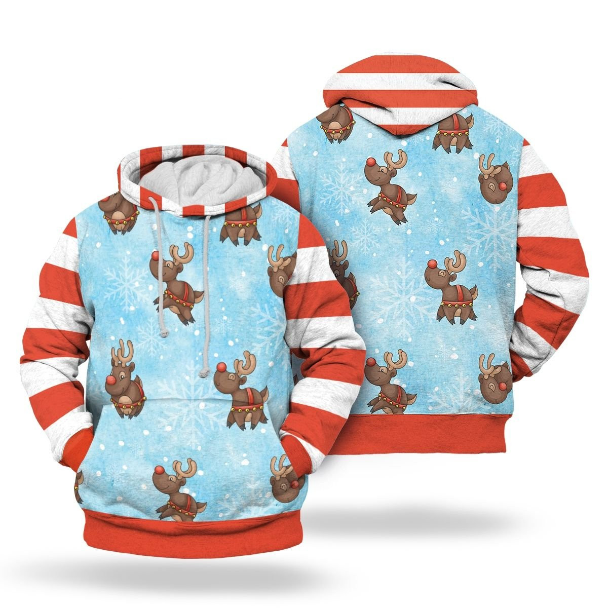 Christmas Reindeer 3D Hoodie