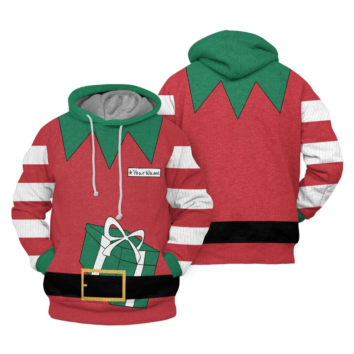 Christmas Elf 3D Hoodie