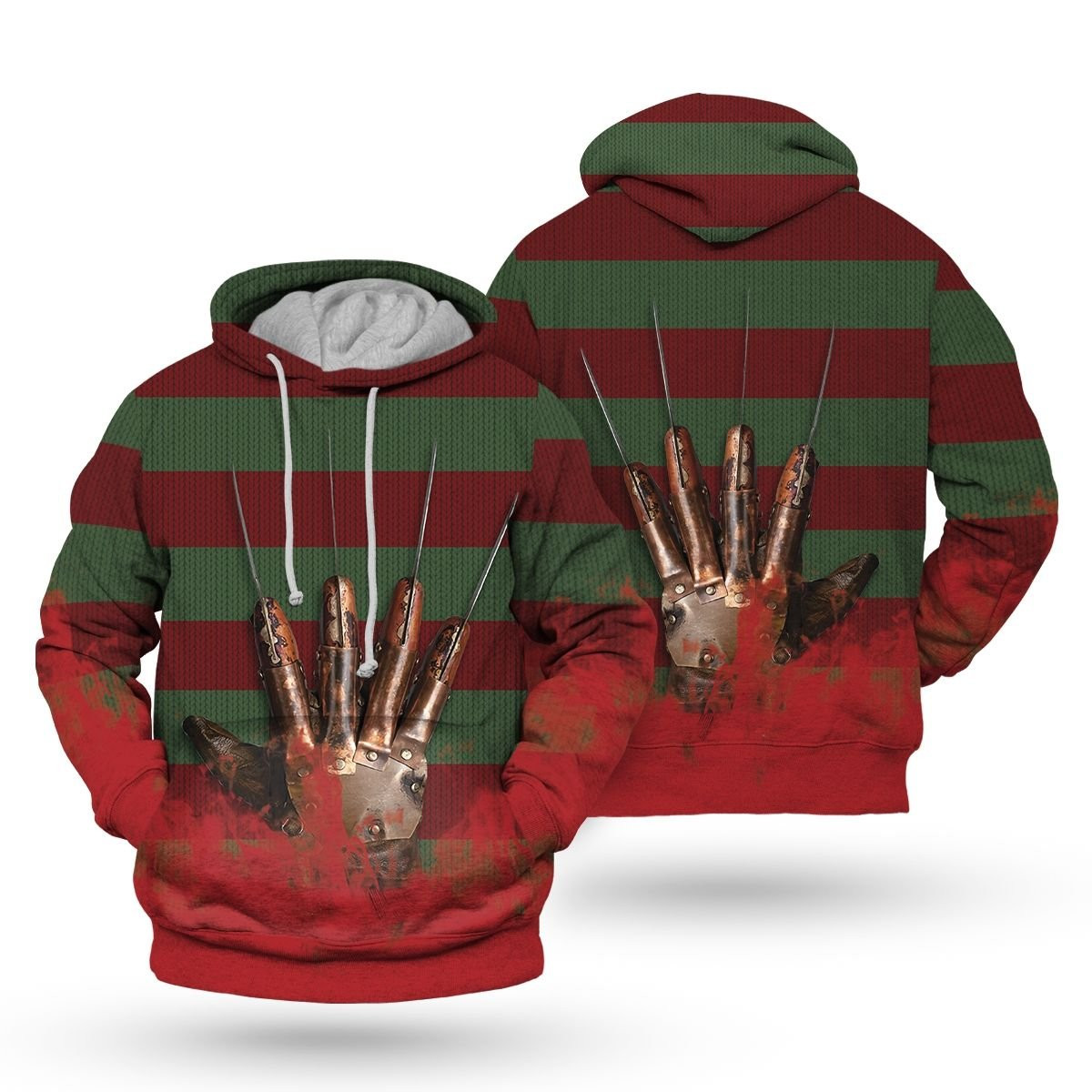 Horror Freddy Krueger Halloween 3D Hoodie