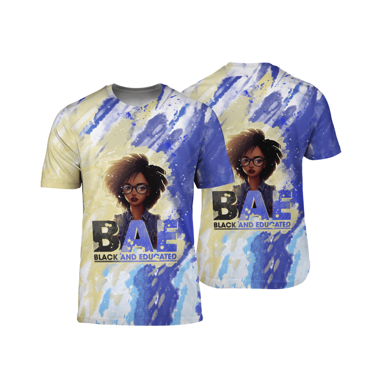 Black And Educated BAE African American All Over Print 3D T-Shirt