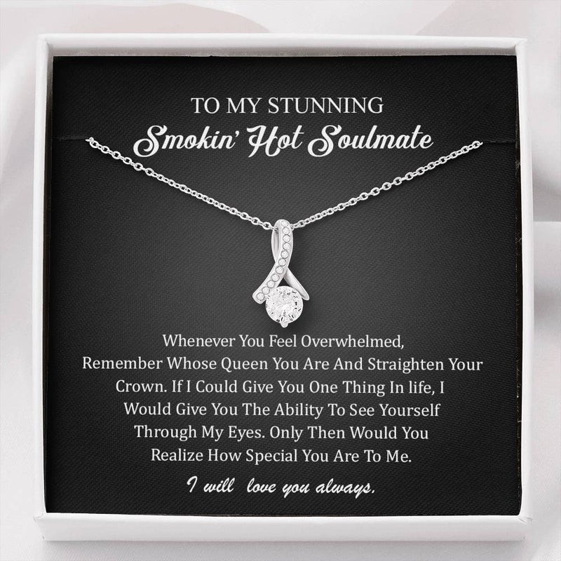 Valentine's Day Gift For Her To My Stunning Hot Soulmate Necklace