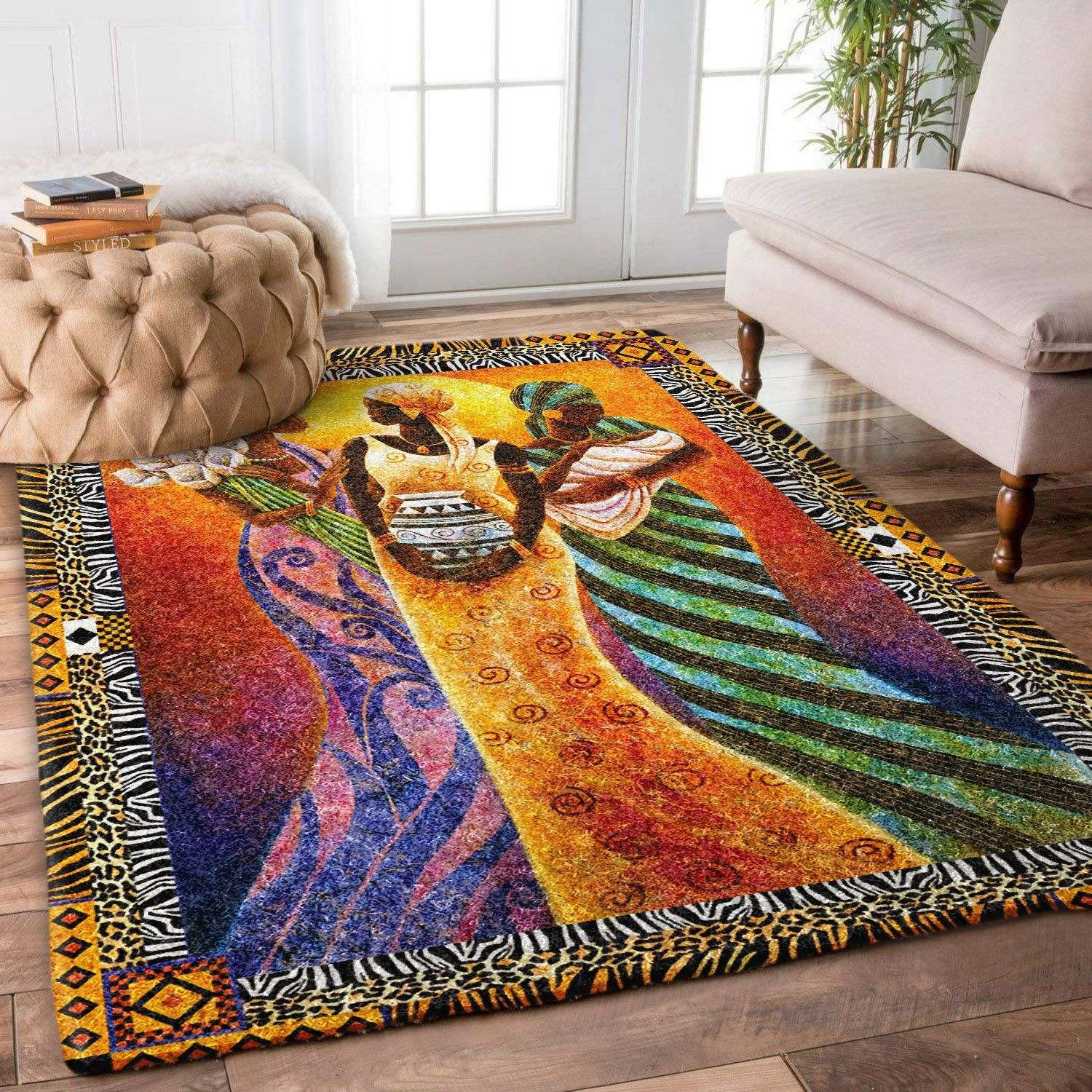African Woman Rugs Home Decor