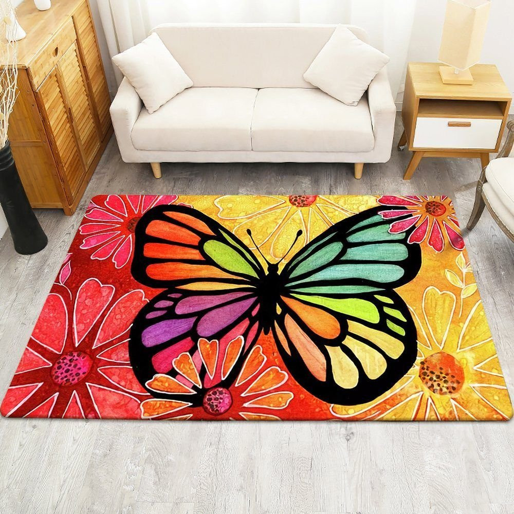 Hippie Butterfly Rugs Home Decor