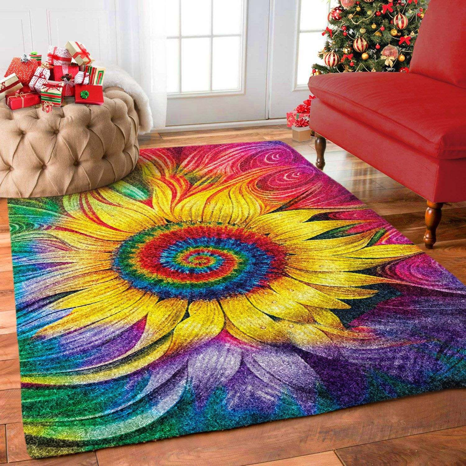 Hippie Sunflower Rugs Home Decor PANRUG0036
