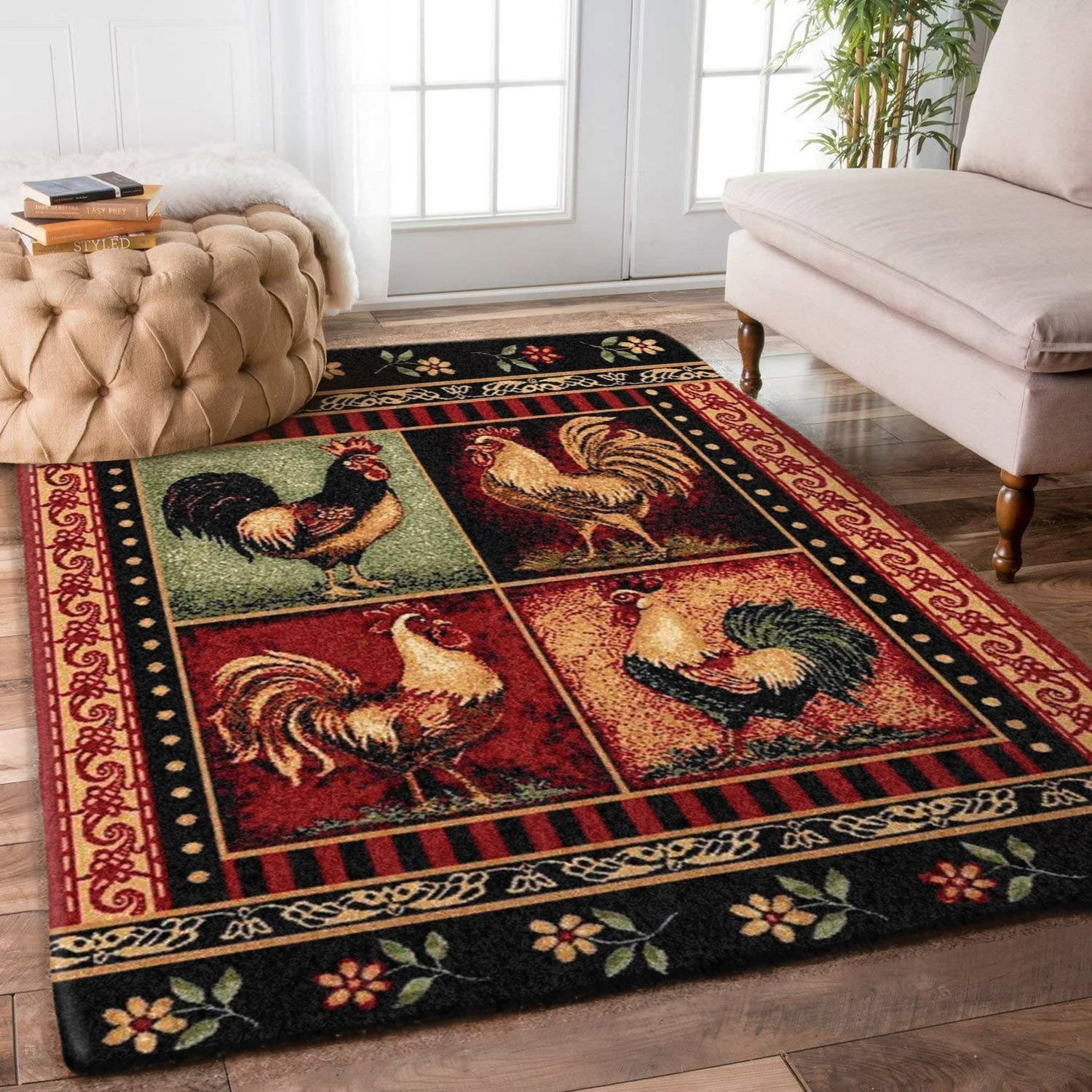 Rooster Rugs Home Decor PAN
