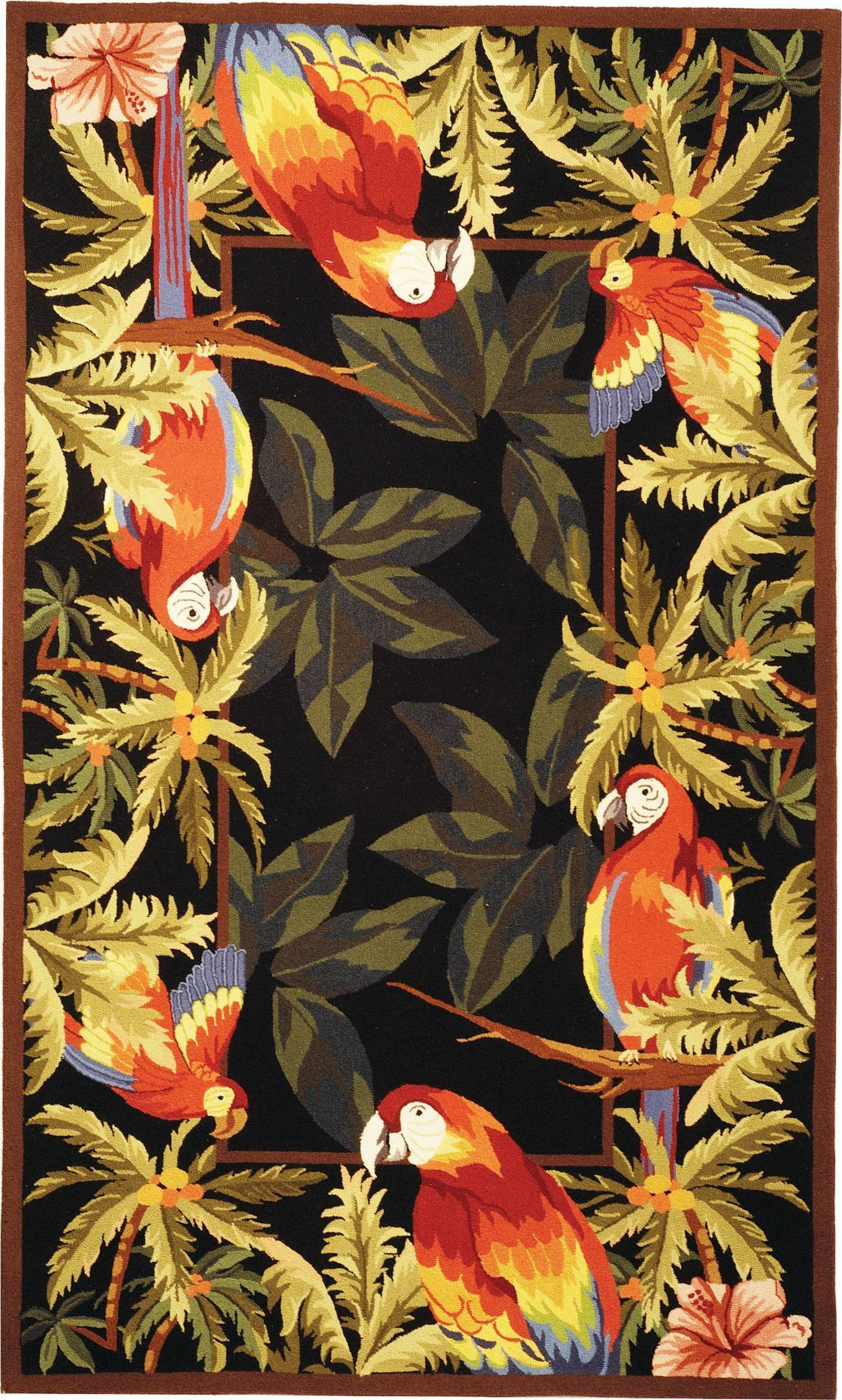 Tropical Parrot Rugs Home Decor