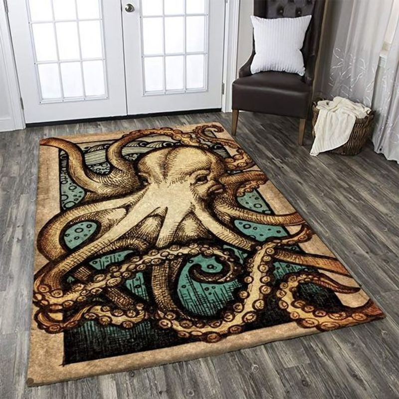 Vintage Octopus Rugs Home Decor