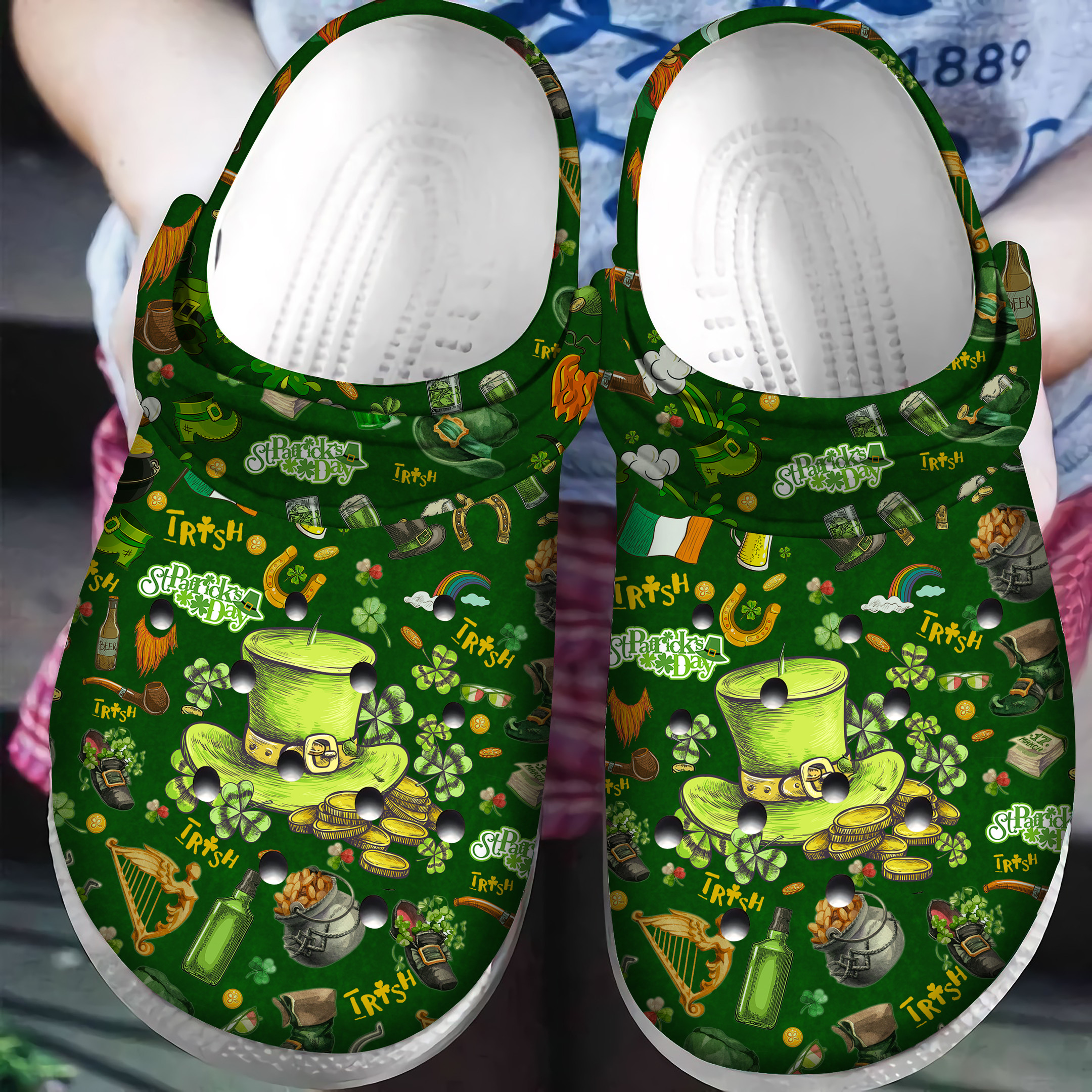 Happy St Patrick's Day 2022 Crocs Classic Clog Shoes PANCR1505