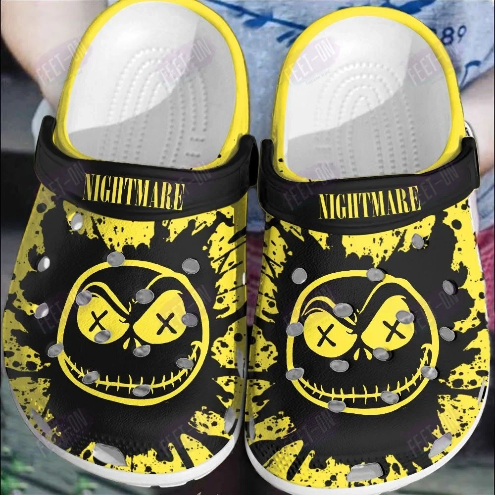 Nightmare Jack Skellington Horror Movie Halloween Crocs Classic Clogs Shoes PANCR1179