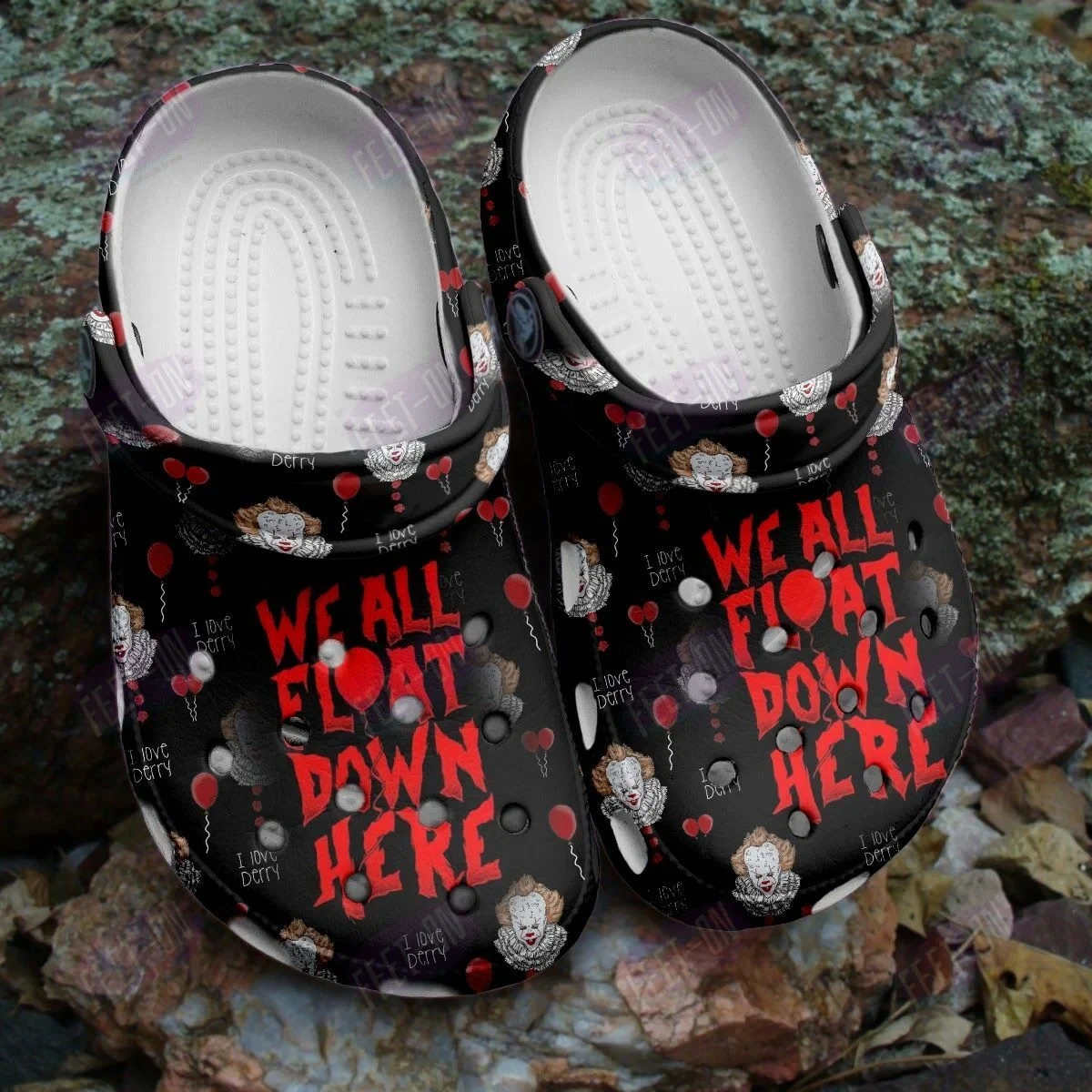 We All Float Down Here IT Horror Movie Halloween Crocs Classic Clogs Shoes PANCR1276