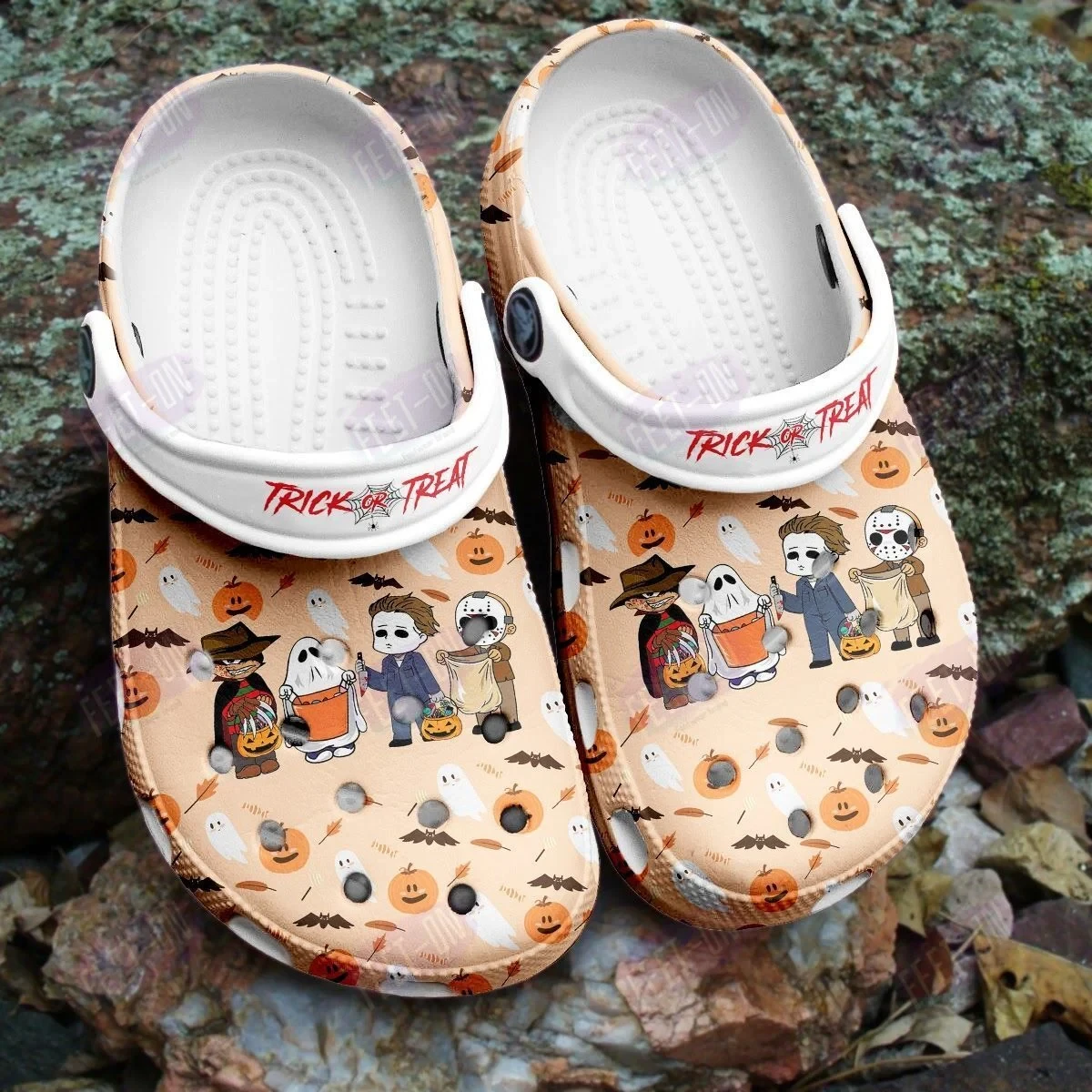 Cute Trick Or Treat Horror Movie Halloween Crocs Classic Clogs Shoes PANCR1190