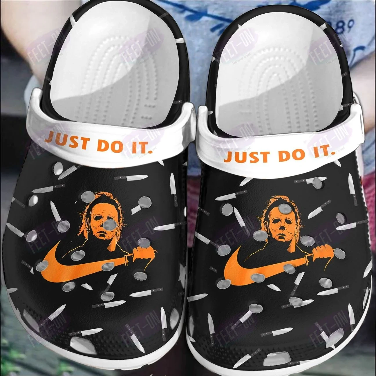 Just Do It Michael Myers Horror Movie Halloween Crocs Classic Clogs Shoes PANCR1165