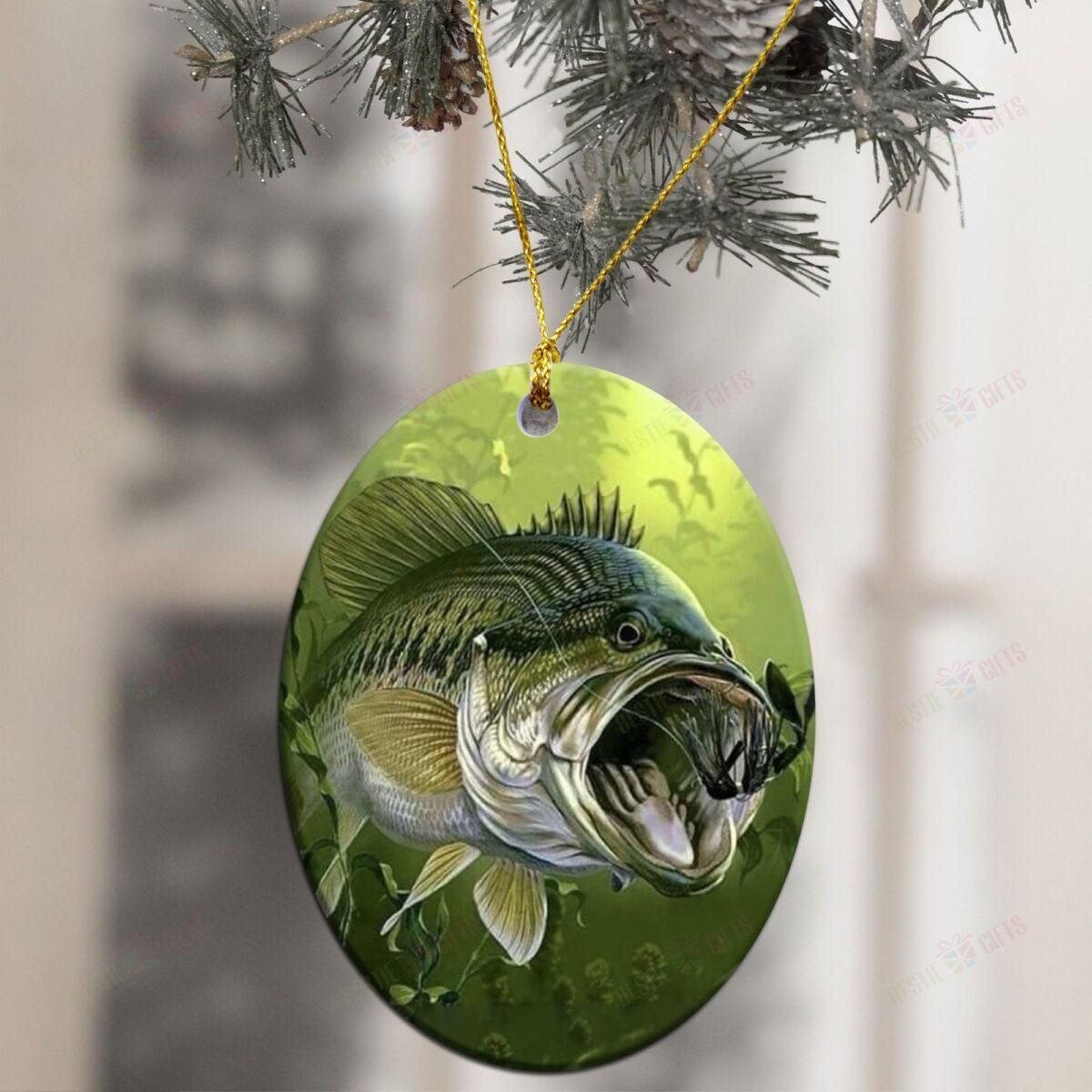 Love Fishing Ceramic Ornament
