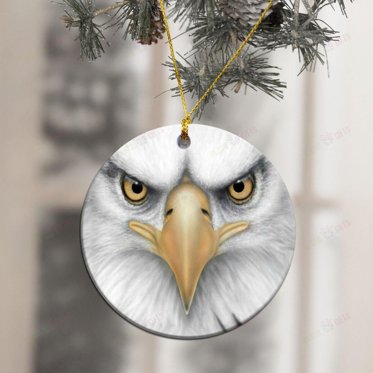 Love Eagle Christmas Ceramic Ornament PANORPG0213