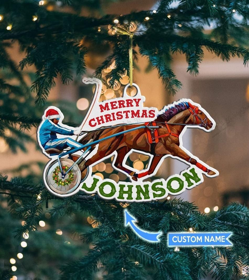 Harness Racing Personalized Ornament PANORPG0307