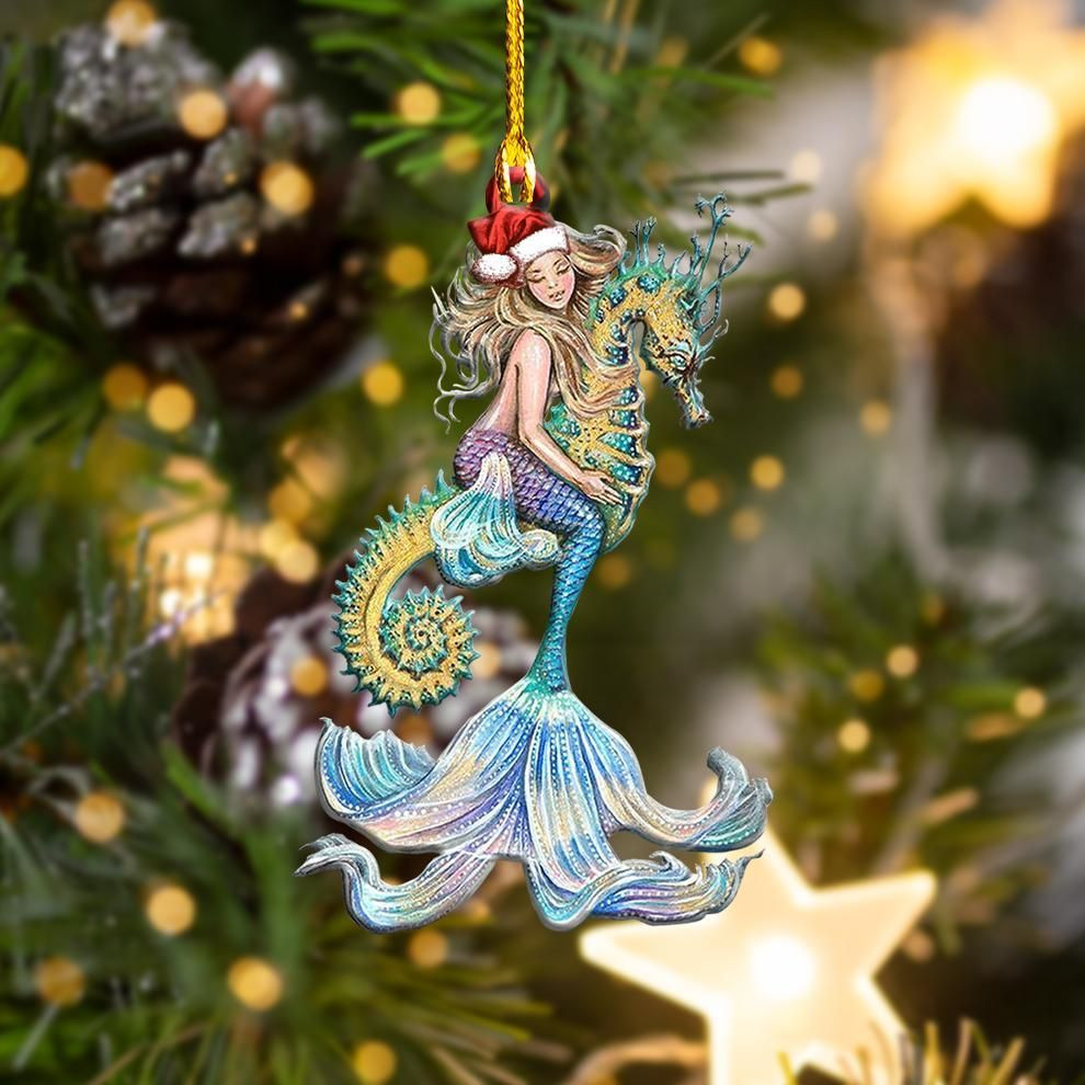 Mermaid Christmas Shape Ornament P303 PANORN0094