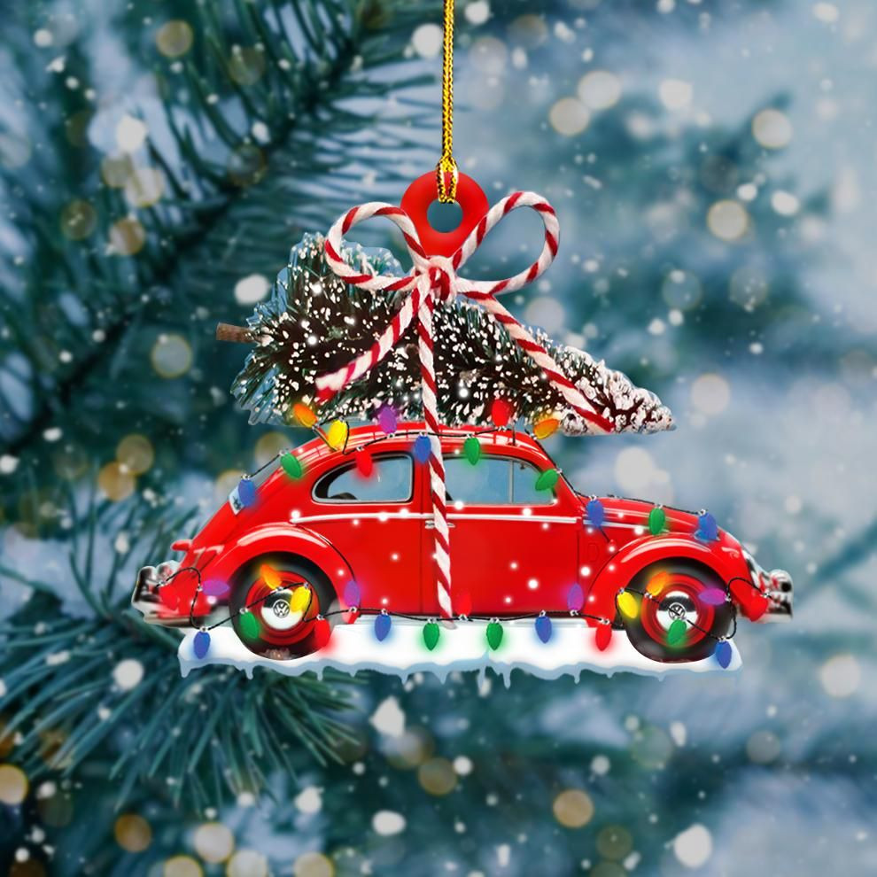 Red Bug Car Shape Ornament P303 PANORPG0152
