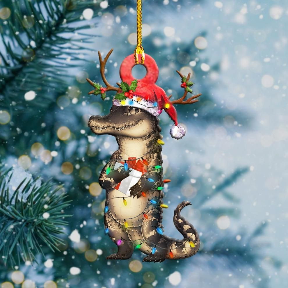 Alligator Christmas Lights Shape Ornament D303 PANORPG0184