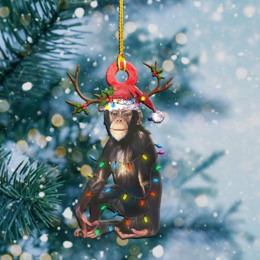 Monkey Light Christmas Shape Ornament P303 PANORPG0166