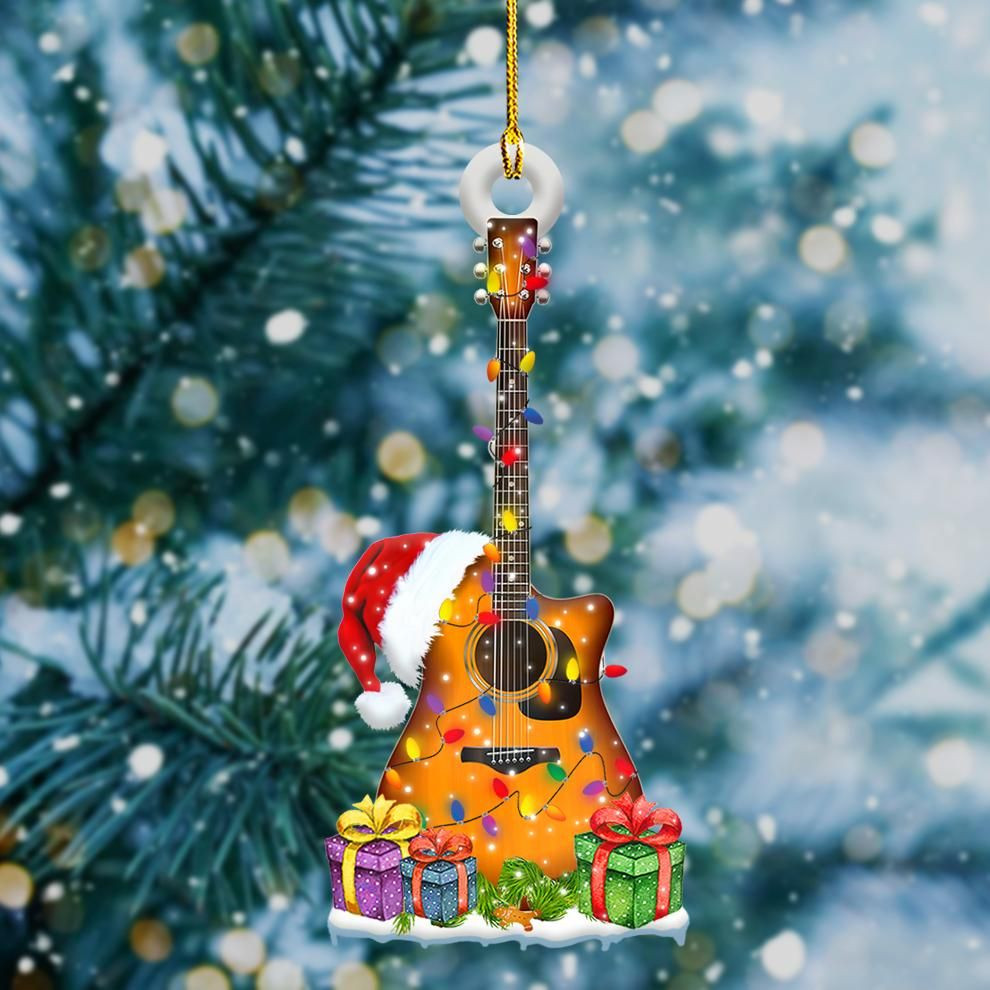 Guitar Light Christmas Shape Ornament PANORN0051