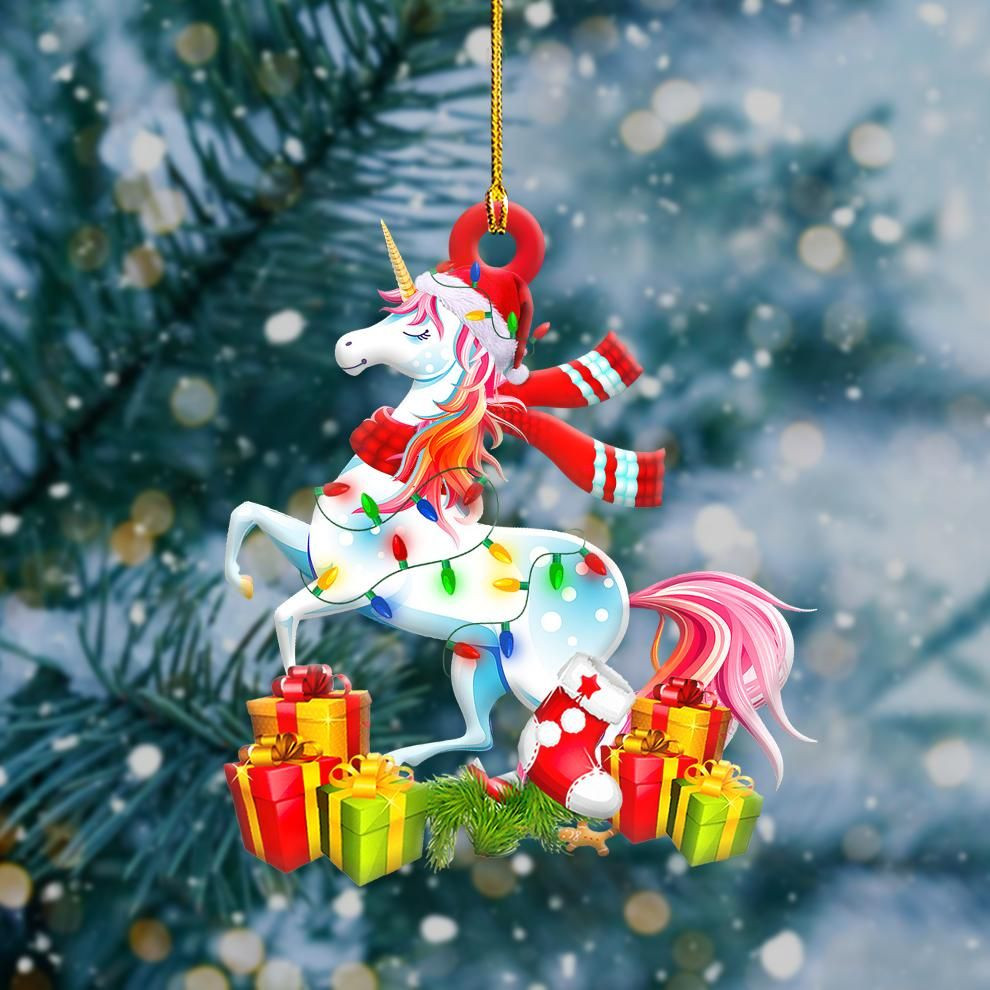 Unicorn Light Christmas Shape Ornament PANORN0057