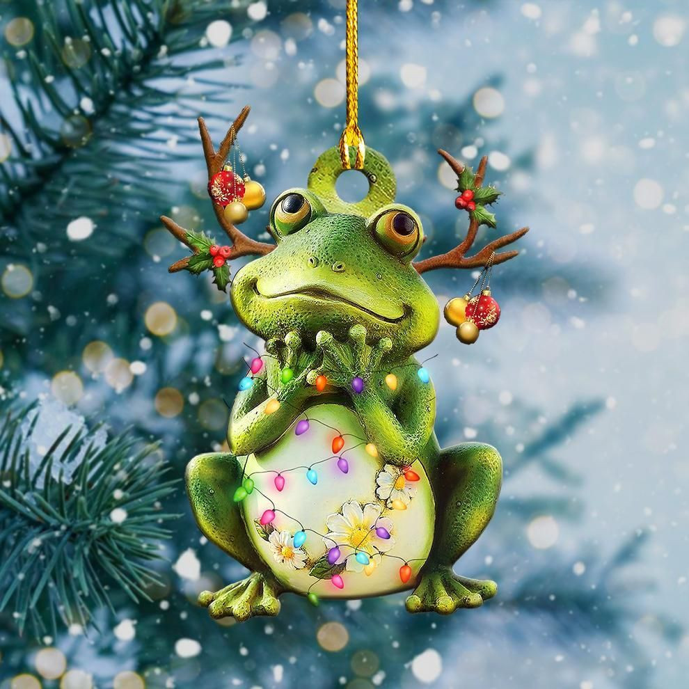 Frog Christmas Light Shape Ornament PANORN0002