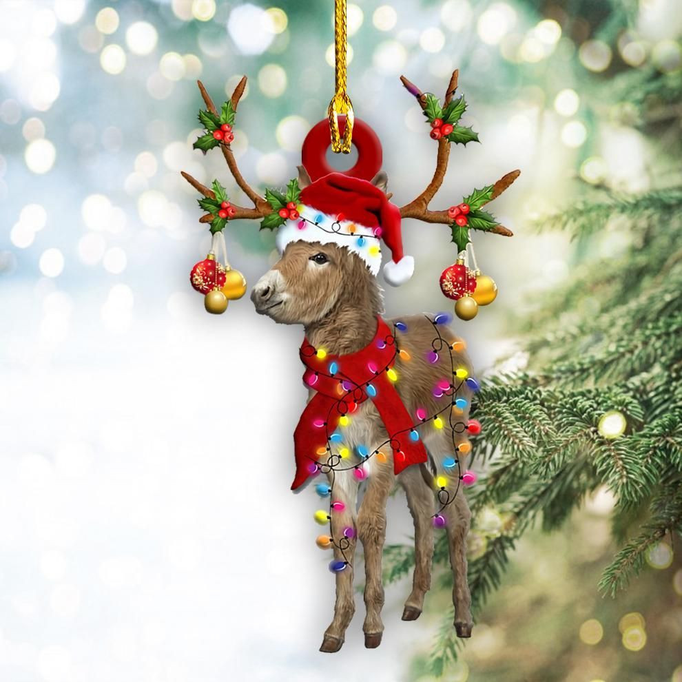 Donkey Christmas Light Shape Ornament P303 PANORPG0051
