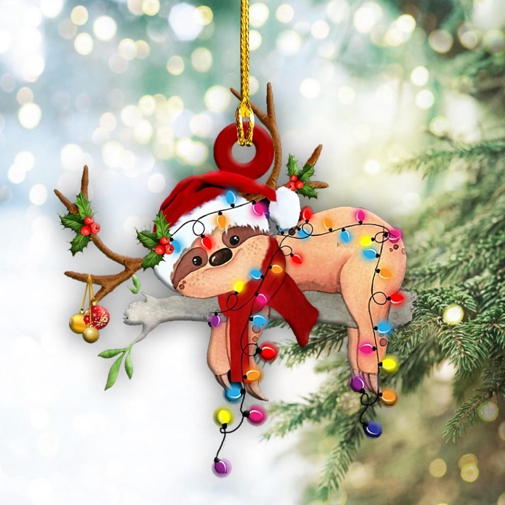 Sloth Christmas Light Shape Ornament P303 PANORPG0155