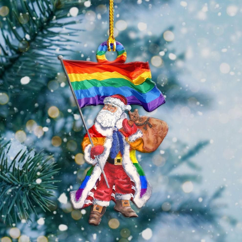Lgbt Santa Pride Christmas Ornament PANORN0018
