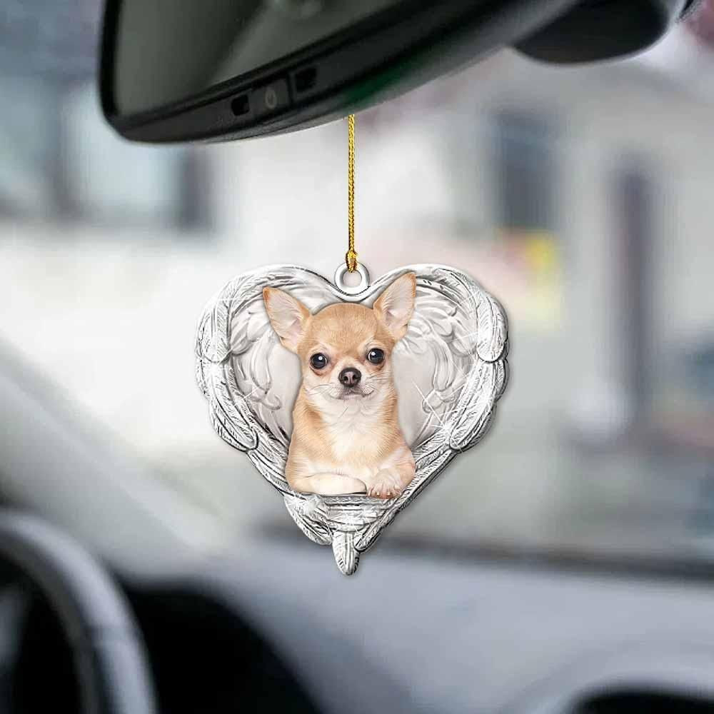 Chihuahua Heart Wing Angel Ornament P303 PANORPG0173