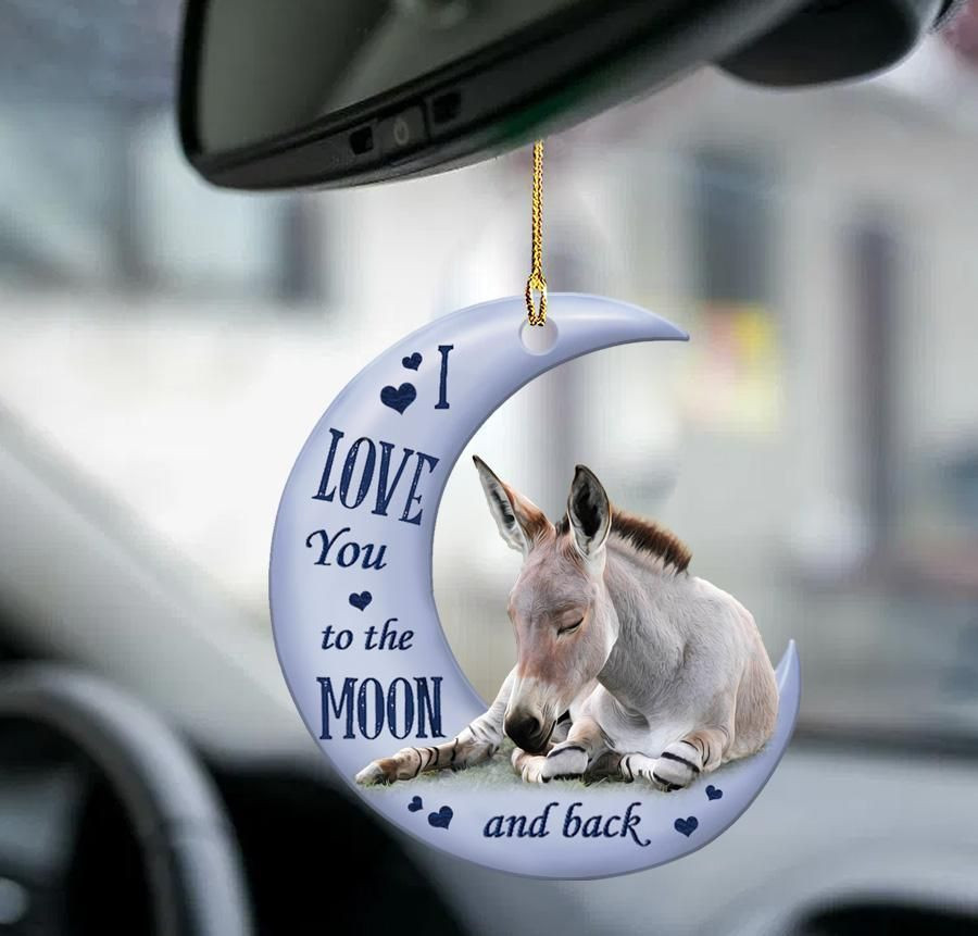 Donkey Moon and Back 2 sides Ornament PANORN0081