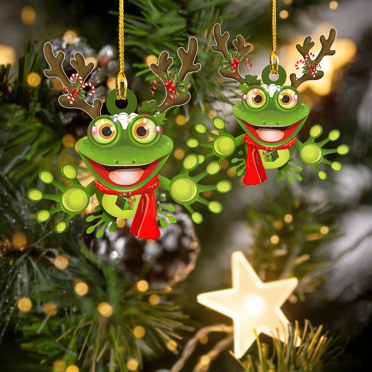 Frog Christmas Ornament PANORPG0222