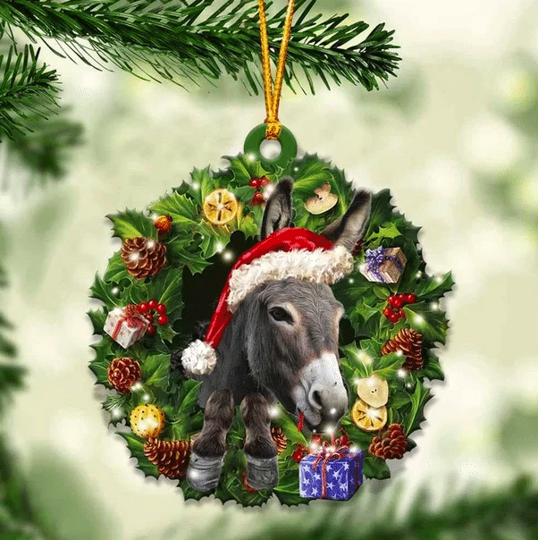 Donkey Christmas Ornament PANORPG0220