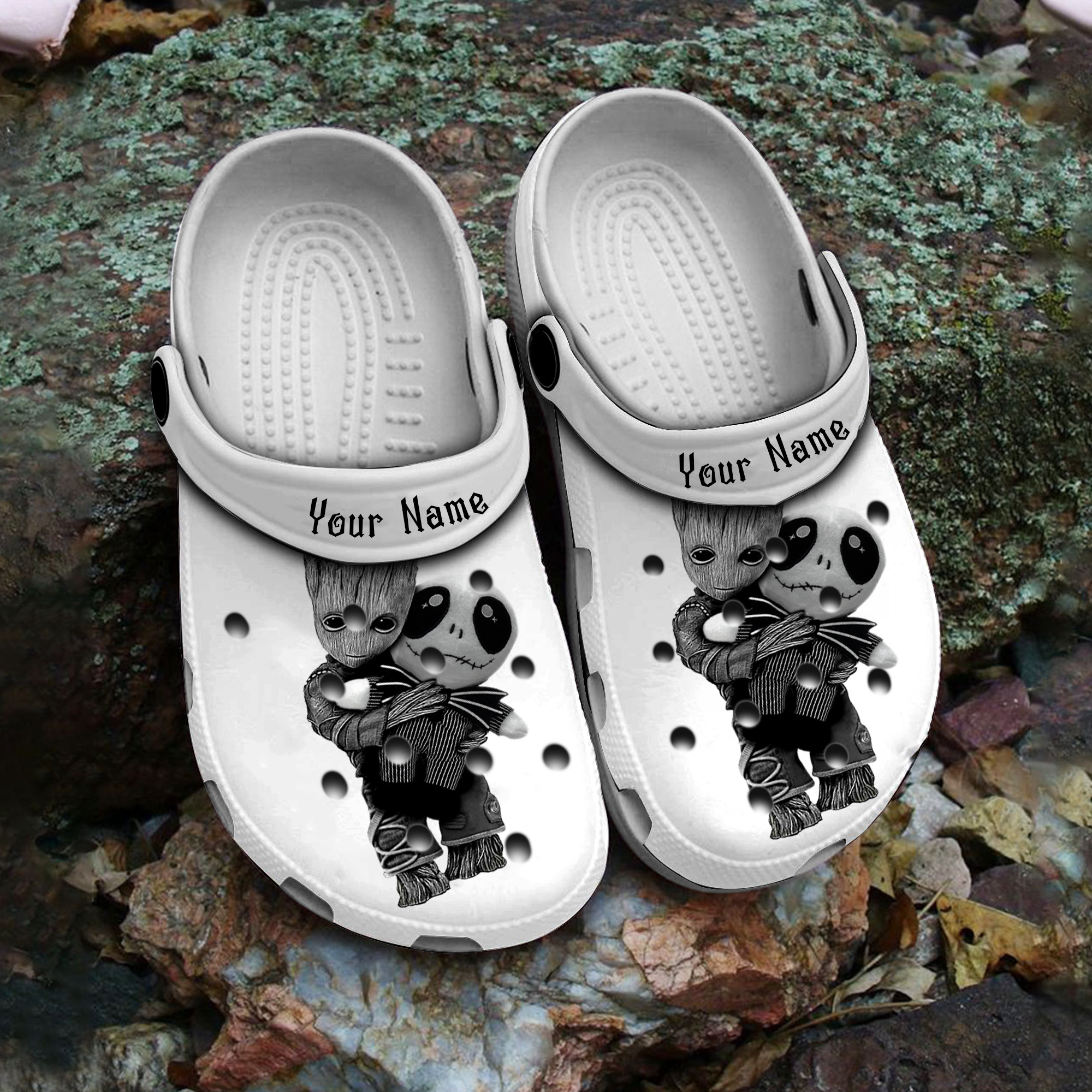 Personalized Baby Groot Jack Skellington Crocs Classic Clog Shoes PANCR1208