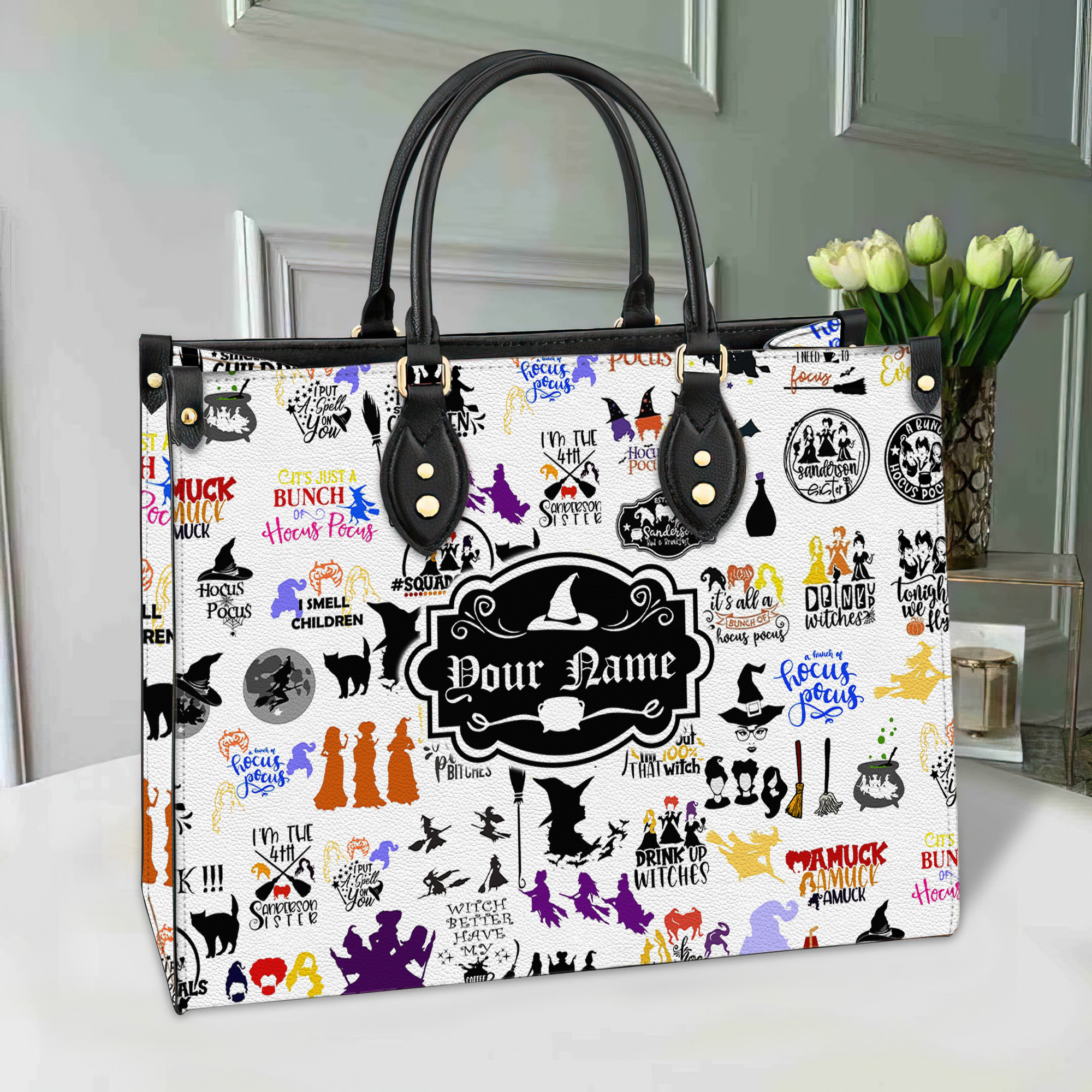 Personalized It's Just A Buch Of Hocus Pocus Purse Bag PANLTO0010