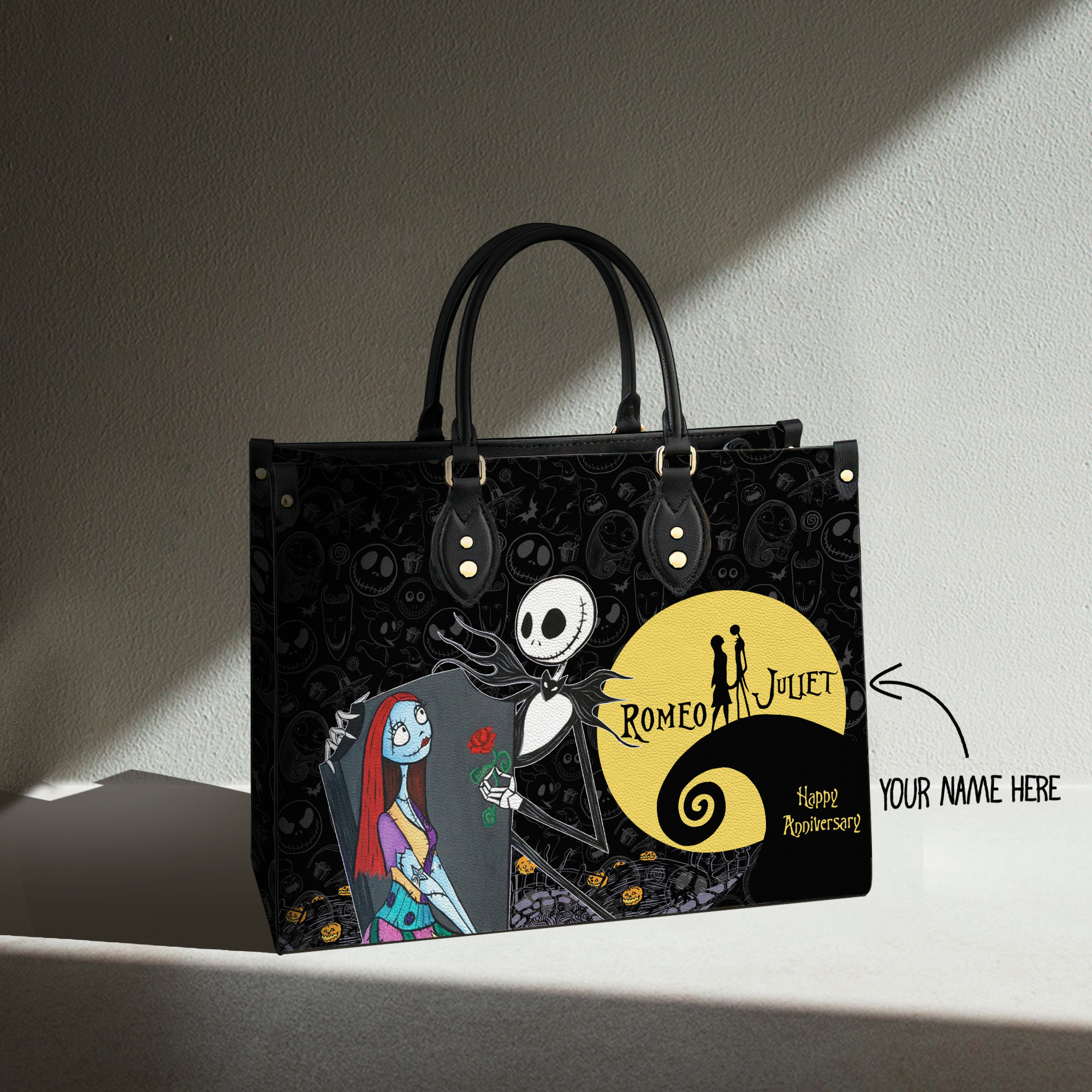 Personalized Nightmare Before Christmas Purse Bag Jack Sally PANLTO0019