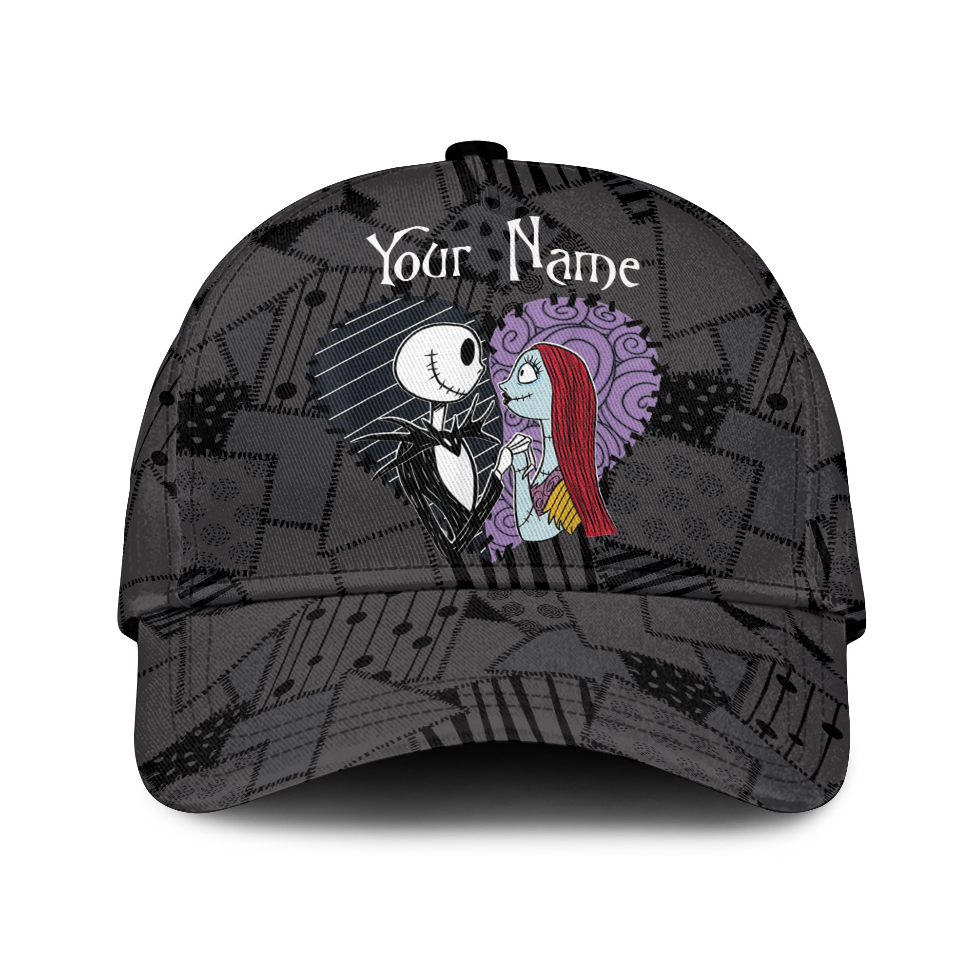 Personalized Jack and Sally Hat Nightmare Before Christmas