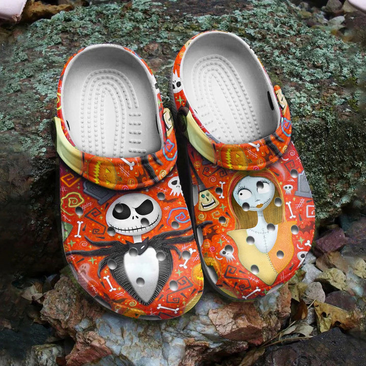 Jack And Sally Crocs Classic Clogs Shoes
