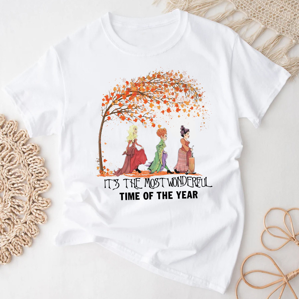 Hocus Pocus Fall Tshirt It's The Most Wonderful Time Of The Year