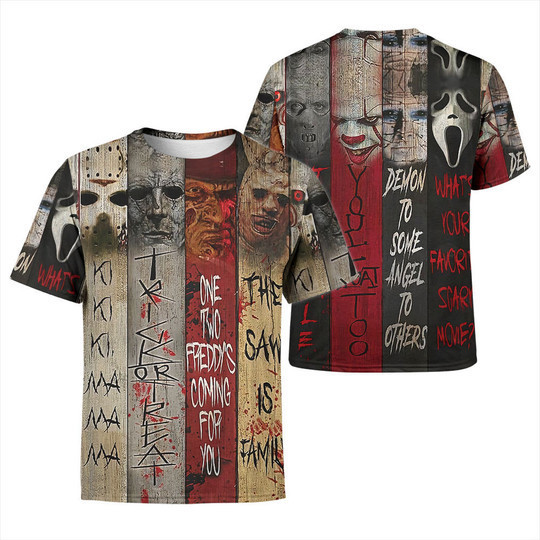 Horror Movies Tim Burton Halloween 3D T-shirt Hoodie PAN3DSET0200