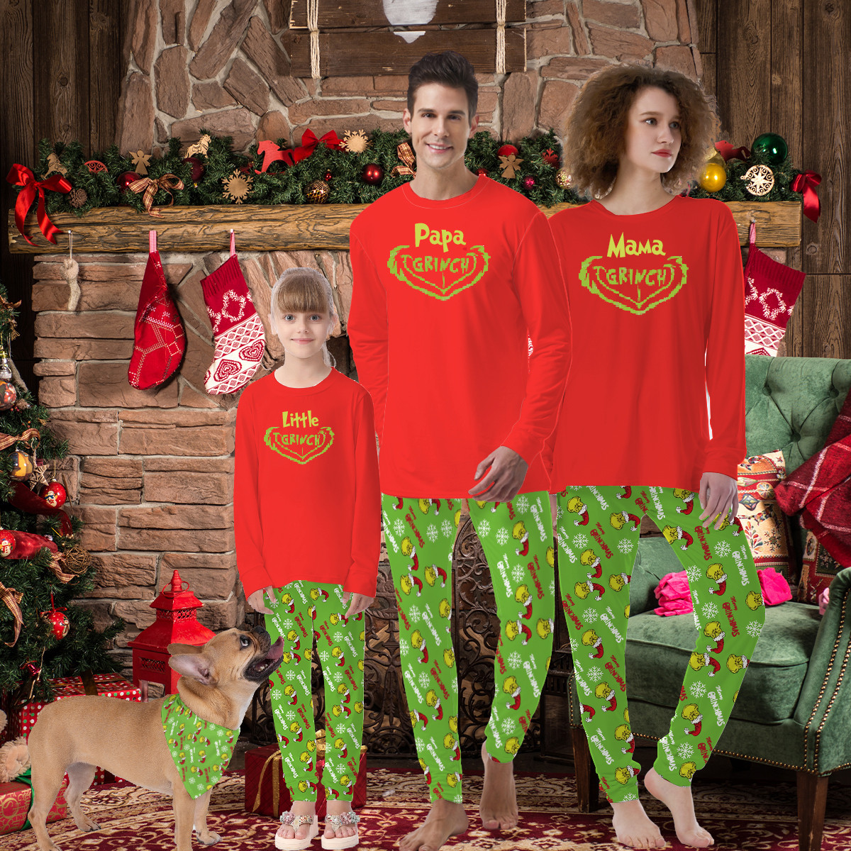 Grinch Family Matching Pajamas
