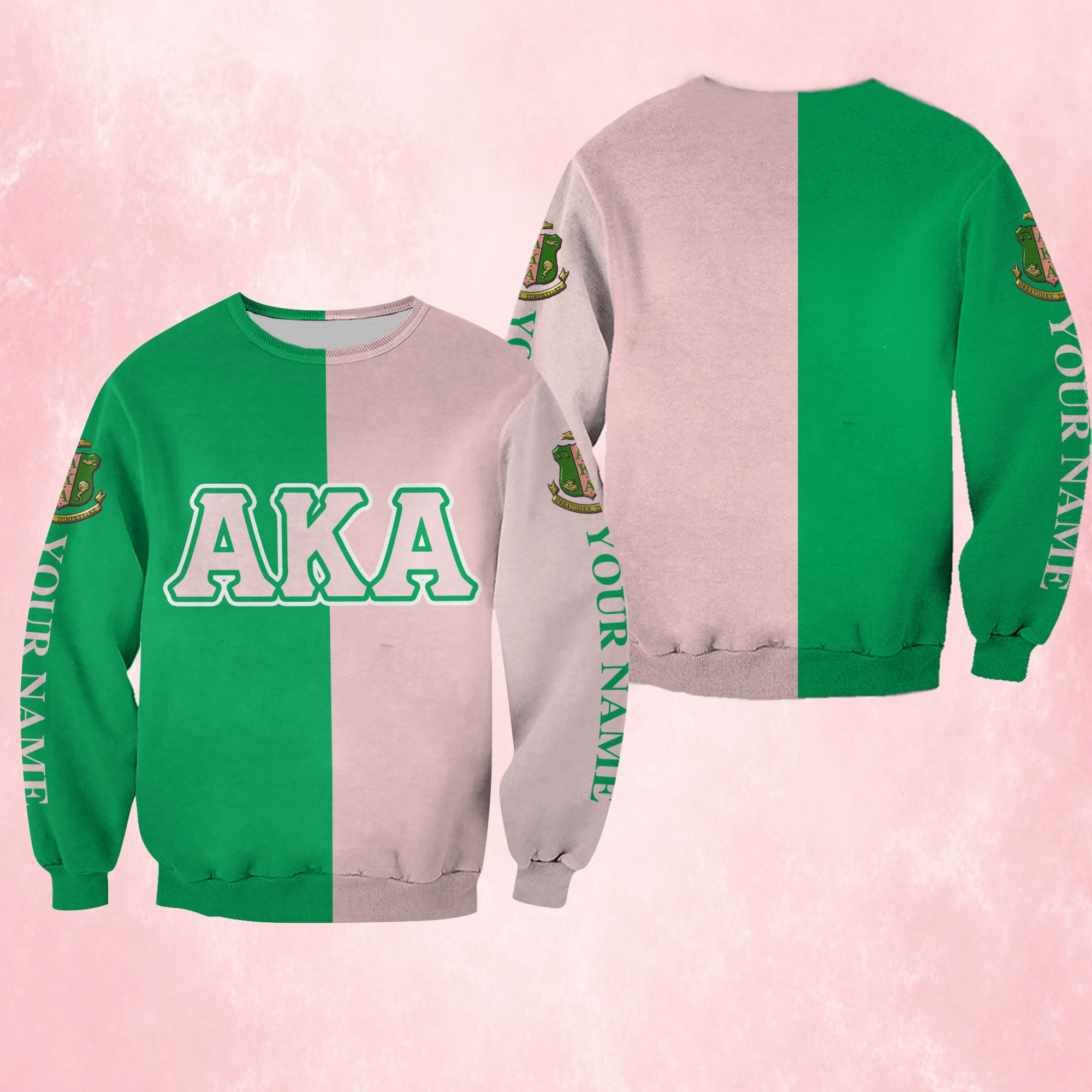 Personalized AKA Alpha Kapa Alpha Sweatshirt PAN3SS0012